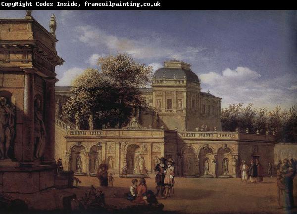 Jan van der Heyden Baroque palace courtyard
